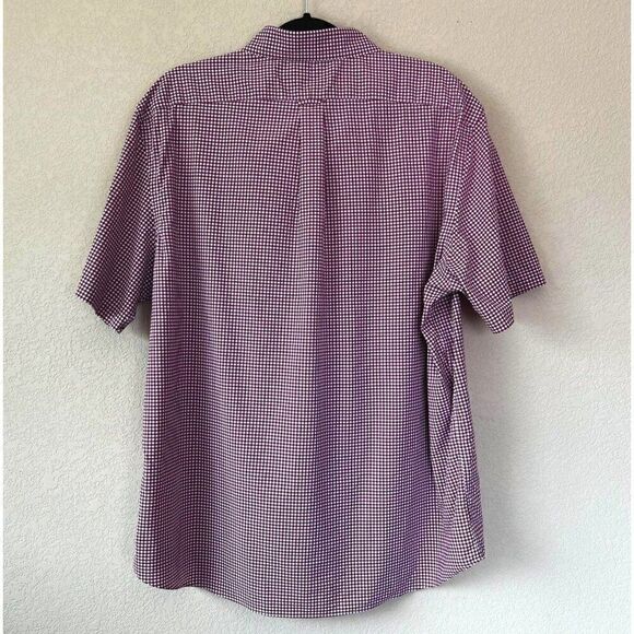 Ralph Lauren Untucked Fit Checkered Gingham Short Sleeve Button Down Size XL - Picture 5 of 5